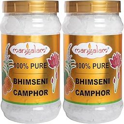 MANGALAM Bhimseni (Original) Camphor 500g Jar - Pack Of 2 | 100% Pure | For Puja, Aromatherapy & Air Freshener | Sweet Fragrance-image-21