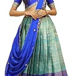 Traditional South Indian Pattu Lehenga Choli for Women-picture-13