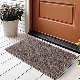 Obsessions Anti Skid Polyester Outdoor Mat, (L) 60 x (W) 40 cm, Beige & Charcoal-image-55
