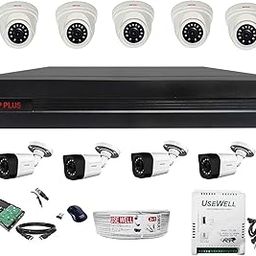 CP PLUS 5 Dome 4 Bullet 2.4MP Camera, 1TB HDD, 16 Channel DVR, 16 Channel Power Supply, 90M Wire Bundle, Wireless Mouse with Full Combo Kit (White and Black)-13