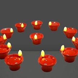 LED Water Sensor Diya with Water Sensor Technology | LED Candles | Flameless Wind-Proof Diva with Warm Yellow Lights, Battery Operated for Home Decor, Diwali & All Festival Decorations (Pack of 24)-image-11