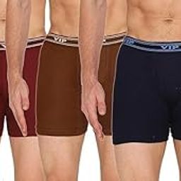 Ultima Mens Cotton Interlock Pack of 3 Trunks for Men (Assorted 90CM)-image-7