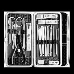 Professional Manicure Pedicure Kit, 15-Piece Nail Care Set with Storage Case-image-53