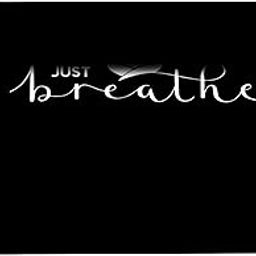 Grip Yoga Mat | 36 x 75 Inches | 12mm Thick | Just Breathe Design |Black Color| Anti-Slip | Home & Gym | Men & Women-image-66