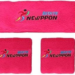 3NH® Sports Wrist Knee Sweatband Tennis Cycling Bands Three-Piece Suit-Parent : Pink-image-38