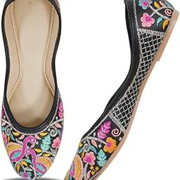 Women's Embroidered Rajasthani Mojari Juti Shoe-image-66