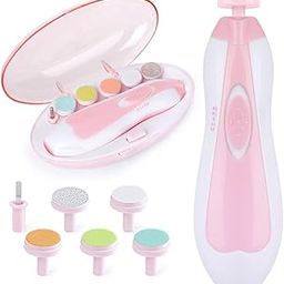 ESZAZX Baby Nail Trimmer Electric,Baby Nail Clippers, 6 in 1 Baby Nail File,Nail File Baby Grooming Kit Manicure Set for Toddler or Adults (Multicolor)-image-55