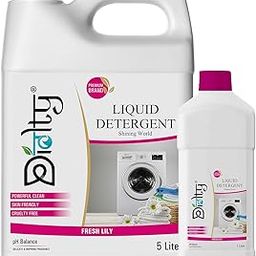 Diolty Liquid Detergent 5+1 Liter | Laundry Liquid for Fabric Daily Wash | detergent liquid for Top Load and Front Load Washing Machine | Balanced PH, Non-toxic (Lily)-picture-7