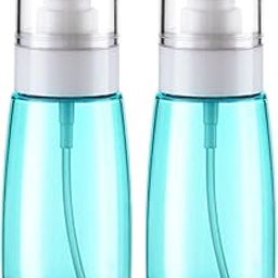 Transparent Spray Bottles for Toiletries Empty Refillable Reusable Cosmetic Toner Fine Mist Perfume Travel Spray Bottle - 100 Ml, 2-Pice(Blue)-picture-27