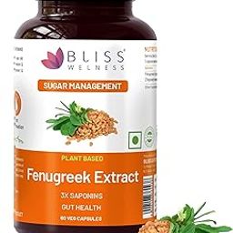 Pure Fenugreek Extract with 3X Saponins 1000mg Ayurvedic Herbal Supplement - 60 Vegetarian Capsules-28