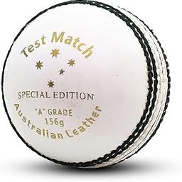 Heega Test Match Series White Leather Ball | Pack of 1-image-51
