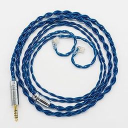 SoundsGood Chrysocolla 4 Core Handmade Wrist Cable Silver Plated High Purity Copper Monocrystalline Copper OFC Earphone Upgrade Cable Replacement Cable (QDC-4.4mm)-image-95