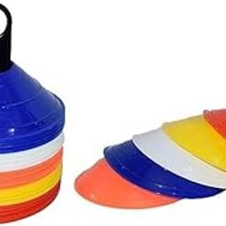 SAS Football Training Agility 2 inches Cone Set 50 Multi Cones with Stand Holder for Soccer Game Training Cones Field Markers (Set of 50, Multicolour)-2