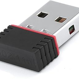 CLASSYTEK Mini Wireless WiFi USB Dongle Adapter 2.4Ghz, 1000 MBPS for PC Laptop with inbuilt High Gain Antenna, Compatible with Windows MAC-27
