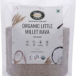 Millet Amma CERTIFIED ORGANIC Little Millet Rava | 1000 gm | Stone Ground | Made with Unpolished Millet Grains ( Kutki | Samai | Same | Samalu ) | Suitable for Multiple Millet Recipes | 100% Vegan & Gluten Free | Rice in Proteins-image-78
