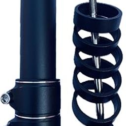 Ilsha® Bike Stem Riser 28.6mm Bicycle Fork Stem Extender Aluminium Alloy Adjustable Handlebar Riser Adapter for Mountain Bike, Road Bike, MTB, BMX, Fixie (1-1/8" Black)-picture-11