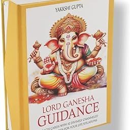 Ganesha Oracle Cards Set - A 42 Full Color Card (Size 12 x7 cm) and Detailed Guidebook, with Remedies, Very Thick Cards Laminated-20