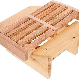 WOFASHPURET Foot Roller Wood Sauna Stool Foot Roller Sauna Step Stool Sauna Wood footrest Sauna Footstool Bath footrest Wood Massage Tools Wooden Massager Tool Wood Tools Portable casters-image-48