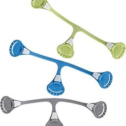 Snappi Cloth Diaper Fasteners - Pack of 3 (Blue, Green, Gray)-image-2
