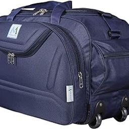 Epoch Nylon 55 litres Waterproof Strolley Duffle Bag- 2 Wheels - Luggage Bag - (Navy Blue)-picture-31