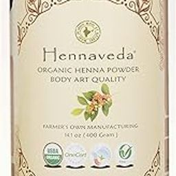Hennaveda Herbal Henna Body Art Powder | Triple Hand Filtered Lawsonia Inermis with Geographical Indication (GI) Tag Sojat Mehndi | Chemical-Free Natural Mehandi for Hairs, Hands and Festival (400g)-image-90