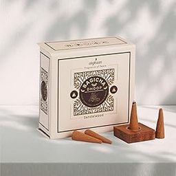 Arghaan Bagicha Dhoop Cones – Sandalwood Fragrance for Meditation & Pooja | Premium Cone Incense with Wooden Holder | Long-Lasting Natural Aroma | Luxury Dhoop for Home & Temple Use-image-71