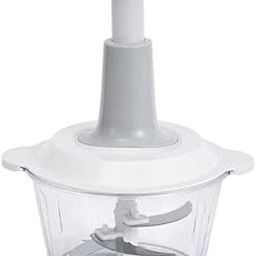 The Noscomp Vegetable Mincer and Meat/Double Layer/Stainless Steel Blade/Chopping for Vegetables/Fruit/Multi-Purpose for Meat Stuffing/Bun Stuffing / 2L(White)-21