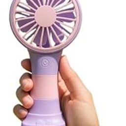 Quirky Little Things Portable Mini Fan, USB Rechargeable, 3 Speed Settings, Battery Powered, Black-image-94