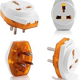 Hi-Plasst 5 Amp to 15 Amp Converter Plug with 2 Extra sockets | 6a to 16a Converter Plug for Heater,Geyser,ac,Refrigerator,Washing Machine,etc.-3