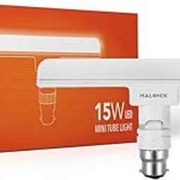 Halonix 15 Watts B22d Led bulb tube Light | Color- White | Pack of 1 | T-bulb-26