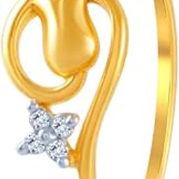 14k (585) Yellow Gold and American Diamond Ring for Women-image-87