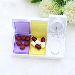 LIRABS® Pocket Pill Cutter or Pill Splitter or Medicine Cutter to split the tablet with storage box and stainless steel blade-Pocket pill box small-11