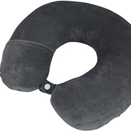 Grey Neck Pillow Adjustable 360 Degree Support for Improved Sleep Travel in Plan| Flight| Car| Train| Airplane for Sleeping Men and Women-picture-29