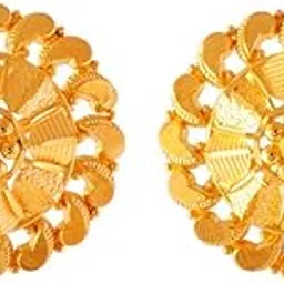 p.c. chandra jewellers 22k (916) Yellow Gold Stud Earrings for Women-picture-1