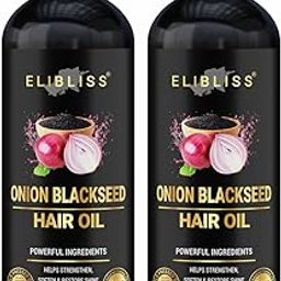 Elibliss Onion Hair Oil for Hair Growth and Hair Fall Control - With Black Seed Oil Extracts Pack of 2-image-53