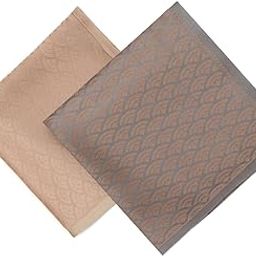 Pocket Square Set of 2 for Men | 100% Silk | 10"x10" Handkerchiefs | Elegant, Soft & Stylish Pocket Squares | Ideal for Casual, Party, Wedding & Formal Wear | Multiple Color Options-36