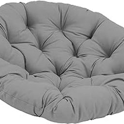 Outdoor Seat Cushion Chair Pads Round Waterproof Chair Pads for Hammock Dark Gray-image-52