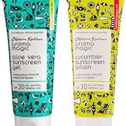 Aroma Magic Cucumber Sun Screen Lotion, SPF 30, 100ml And Aroma Magic Aloe Vera Sun Screen Gel, 100ml-8