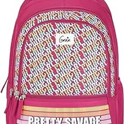 Girlpower Casual Backpack for Girls |19 In-36 Ltr with Laptop Sleeve, Three Compartments and Organiser with Padded Shoulders |Best for Books,Stationery,Lunch Box & Essentials - Pink-image-88