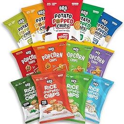 BRB MEGA COMBO | Popped Potato, Rice Popped & Corn Popped Chips | 13 Flavours | Not Fried, Not Baked | Light, Crunchy, and Flavourful | 13 Packs X 48 Grams-image-98