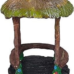 Wonderland 5.5 inch Plastic Miniature Fairy Garden Figurine for Planter/Bonsai/Terrarium/Dollhouse/Kids Room Decor (Multicolour) , Medium , Set of 1-image-50