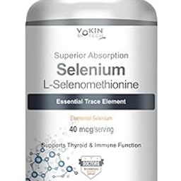 Vokin Biotech Selenium Capsules 40mcg - Superior Absorption - 90 Vegetarian Capsules-image-90
