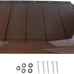 The STYLE SUTRA Window Awning Door Canopy Brown Front Door Canopy for Terrace Garage Outside 40cmx45cm1 Piece Flat Window Canopy with Fixing Screws (As you choose)-image-39