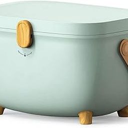 JUMIX First Aid Box, Medicine Box, Stylish, Large Capacity, 2 Layers, Handles, Scandinavian Style, For Car Emergencies, Home Use, Storage Box, Small Storage, Green-11