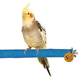 Sage Square Set of 2 Natural Habitat Wooden Sand Perch/Stand/Toy for Birds (Light Weight) (Size - 8")-19