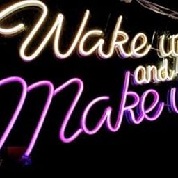 SG PRINT Wakeup and Makeup Neon Sign Light, Wide Application for Wall Decor at | Neon Lights for Bedroom | Neon Wall Signs |Makeup Room Decor (Pack of 1, Multi)-image-68