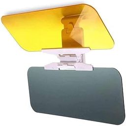 Brienstripe Car Sun Visor Two-Sided Anti-Glare Visor 2 in 1 Automobile Sun Anti-UV Anti-Dazzle High Definition Sunshade Mirror Goggle Shield Car Windshield Sun Visor, Sun Glare Snow Blindness UV Rays-image-37