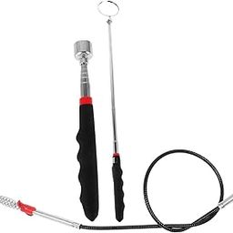 ETHZZLE 1set Telescoping Auto Inspection Mirror Magnetic Pickup Tool Grabber Reacher for Automotive Repairs for Problem Diagnosis-image-51