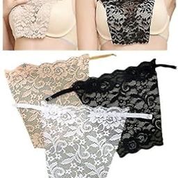Finesse Miracle Cami Clip-on Modesty Panel, Delicate Lace Design, Quick and Easy Attachment, Black White Beige-picture-14