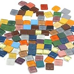 Sweven Art Mosaic Tiles, 15x15mm Square, 4mm Thick, Multicolor (Pack of 500Gms)-image-62